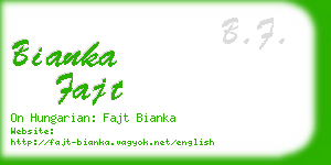 bianka fajt business card